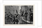 The Recent Disastrous Floods in Germany: A Street Scene in Düsseldorf by Anonymous