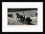 Winter in Russia: The Road Across the Ice Between Cronstadt and Oranienbaum after the Arrival of the Night Train from St. Petersburg by Anonymous