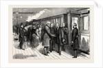 The Mission to the Soudan Goodbye at Charing Cross Station London. In the Foreground: Duke of Cambridge General Gordon Lord Wolseley and Colonel Stewart by Anonymous
