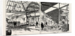 The Disastrous Explosion at Victoria Station London: Exterior View Showing the Damage to the Station of the Brighton Line (Left Image) the Wrecked Cloak Room Seen from the Booking-Office (Right Image) by Anonymous