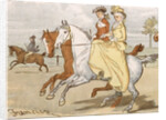 Two Ladies Out Horseriding by Anonymous