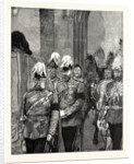 The Late Duke of Albany: Ahe Arrival at Windsor April 4 the Procession Entering Windsor Castle by Henry VIII.'s Gateway UK by Anonymous