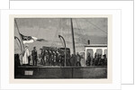 The Late Duke of Albany: The Arrival at Portsmouth April 4 1884: Bringing the Coffin Ashore from the Osborne in Portsmouth Dockyard by Anonymous