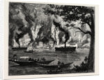 Great Fire on the Hooghly Near Calcutta by Anonymous