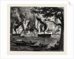 Great Fire on the Hooghly Near Calcutta by Anonymous