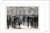The Czar of Russia Marking Recruits with the Number of Their Regiments, in the Winter Palace, St. Petersburg by Anonymous