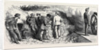 The War in the East, Prince Charles' Journey from Bucharest to Kalafat: The Correspondents' Quarters in the Carlo First Battery, Kalafat, Drawing Fire, a Return Shot by Anonymous