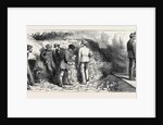 The War in the East, Prince Charles' Journey from Bucharest to Kalafat: The Correspondents' Quarters in the Carlo First Battery, Kalafat, Drawing Fire, a Return Shot by Anonymous