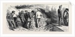 The War in the East, Prince Charles' Journey from Bucharest to Kalafat: The Correspondents' Quarters in the Carlo First Battery, Kalafat, Drawing Fire, a Return Shot by Anonymous