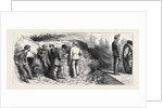 The War in the East, Prince Charles' Journey from Bucharest to Kalafat: The Correspondents' Quarters in the Carlo First Battery, Kalafat, Drawing Fire, a Return Shot by Anonymous