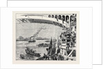 The Oxford and Cambridge Boat Race: At Barnes Bridge, 1870 by Anonymous