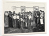 Shakers at Meeting. The Final Procession, 1870 by Anonymous