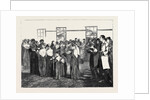Shakers at Meeting. The Final Procession, 1870 by Anonymous