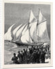 The Sappho Rounding the Vectis, and Setting Her Balloon-Canvas, 1870 by Anonymous