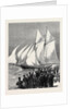 The Sappho Rounding the Vectis, and Setting Her Balloon-Canvas, 1870 by Anonymous