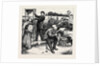 On the Road to the Derby, the Punch and Judy Man, 1870 by Anonymous