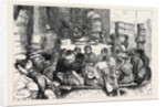 Early Morning in Covent Garden Market, Shelling Peas, London, 1870 by Anonymous