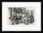 Early Morning in Covent Garden Market, Shelling Peas, London, 1870 by Anonymous