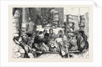 Early Morning in Covent Garden Market, Shelling Peas, London, 1870 by Anonymous