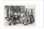 Early Morning in Covent Garden Market, Shelling Peas, London, 1870 by Anonymous