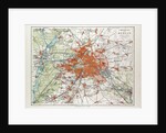 Map of Berlin and the Surrounding Area Germany 1899 by Anonymous