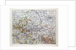 Map of Sachsen-Anhalt Sachsen Saxony Germany 1899 by Anonymous