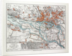 Map of Hamburg and the Surrounding Area Germany 1899 by Anonymous