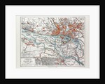 Map of Hamburg and the Surrounding Area Germany 1899 by Anonymous