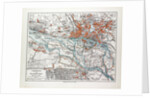 Map of Hamburg and the Surrounding Area Germany 1899 by Anonymous