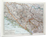 Map of Bosnia and Herzegovina Montenegro Serbia 1899 by Anonymous