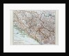 Map of Bosnia and Herzegovina Montenegro Serbia 1899 by Anonymous