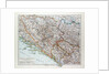Map of Bosnia and Herzegovina Montenegro Serbia 1899 by Anonymous