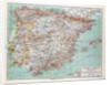 Map of Spain and Portugal 1899 by Anonymous