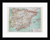 Map of Spain and Portugal 1899 by Anonymous