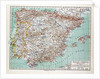 Map of Spain and Portugal 1899 by Anonymous