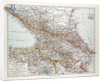 Map of Transcaucasia Georgia Azerbaijan Armenia 1899 by Anonymous