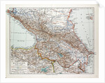 Map of Transcaucasia Georgia Azerbaijan Armenia 1899 by Anonymous