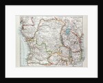 Map of Equatorial Africa the Republic of Mozambique the Republic of Angola Uganda Kenya 1899 by Anonymous
