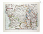 Map of Equatorial Africa the Republic of Mozambique the Republic of Angola Uganda Kenya 1899 by Anonymous