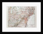 Map of the North East of the United States of America 1899 by Anonymous
