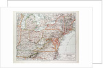 Map of the North East of the United States of America 1899 by Anonymous