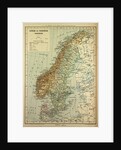 Map of Sweden Denmark and Norway by Anonymous