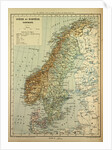 Map of Sweden Denmark and Norway by Anonymous