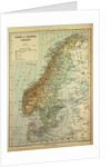 Map of Sweden Denmark and Norway by Anonymous