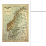 Map of Sweden Denmark and Norway by Anonymous