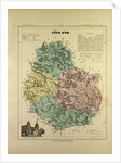 Map of Côte D'or France by Anonymous