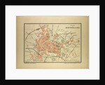 Map of Montpellier France by Anonymous