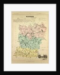 Map of Mayenne France by Anonymous