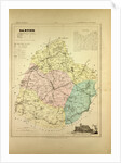 Map of Sarthe France by Anonymous
