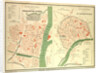 Map of Chalon-Sur-Saône and Auxerre France by Anonymous